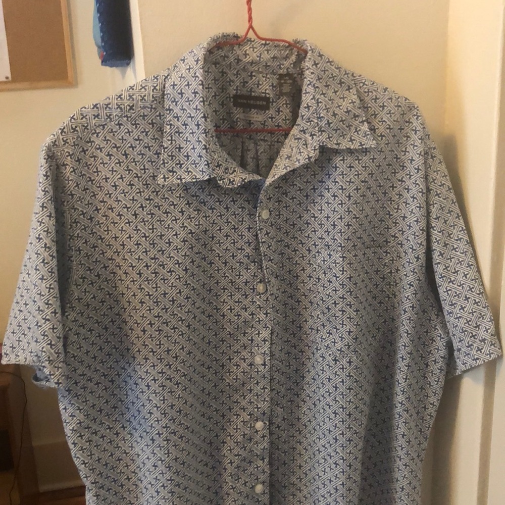 Van Heusen Casual button down shirt.